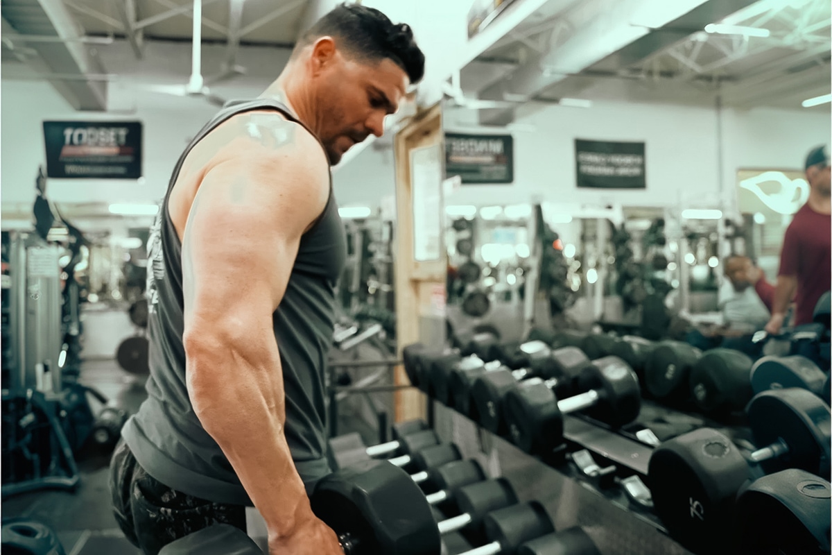 Strength training workout targeting back muscles